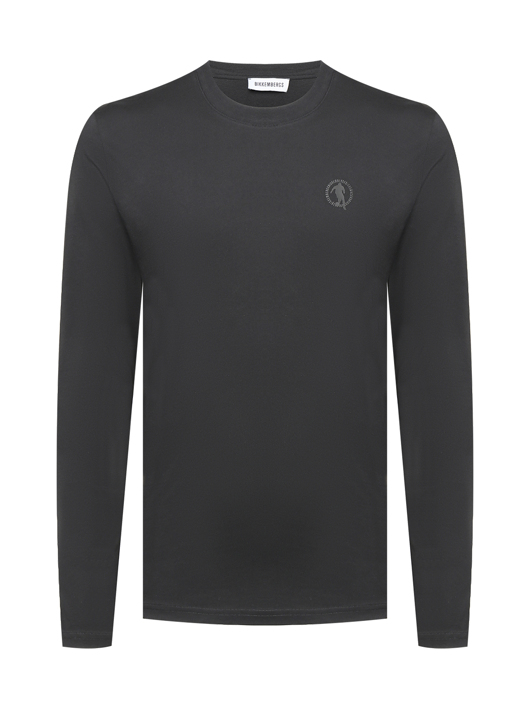 Bikkembergs Однотонный лонгслив из хлопка