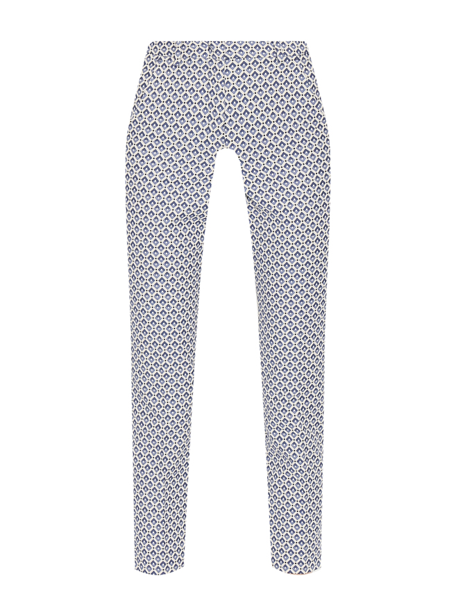 Weekend Max Mara Брюки из смешанного хлопка с узором